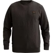 PME Legend Sudadera 'Sweatshirt with allover jacquard pattern and badge' gris oscuro