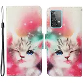Lux-Case Funda abatible Wonderland Samsung Galaxy A53 5G - Gato