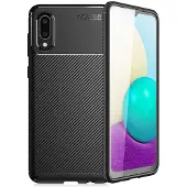 Lux-Case Funda Carbon Shield Samsung Galaxy A02 - Negra