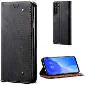 Lux-Case Funda Jeans Huawei P40 Lite 5G Flip - Negro