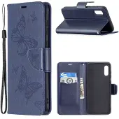 Lux-Case Funda abatible Butterfly Samsung Galaxy M02 / A02 - Azul