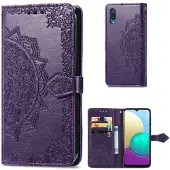 Lux-Case Funda abatible Mandala Samsung Galaxy A02 - Violeta