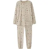 Name it Pijama taupe / verde oscuro / rojo / blanco