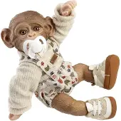 MuÑecas Guca Muñeco Reborn Mono Cuerpo De Tela 32 Cm