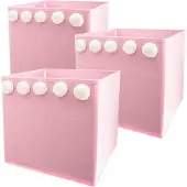 Wellhome Caja De Almacenamiento Pompoms 3 Unidades