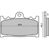 RMS Beauty Pastillas De Freno Sinterizadas Suzuki Cobra 250cc 225101153