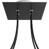 Creative Cables Kroq204f103 Kit De Rosa Cuadrada Mate Negro Rose-one