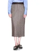 Armani Exchange para mujer. XW002480AF26078F6044 Falda tubo de lana virgen y seda marrón (36), Casual, outlet 2026.