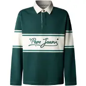 Pepe Jeans para hombre. PM5400208 Polo Mateo verde (M), Casual, Algodón, Manga larga, outlet 2026.
