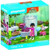 Playmobil Juego De Construcción De Baño De Animales Divertidos