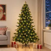 Syfax Árbol de Navidad artificial con ramas articuladas 150 cm