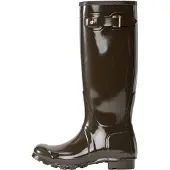 Hunter para mujer. WFT1000RGL Botas de agua Original Tall Gloss Wellington marrón (37), Plano, Ninguno, Casual, PVC, outlet 2026.