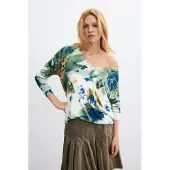 Desigual Jersey 'JERS_COLDBOTANIC 26WWJF38' blanco