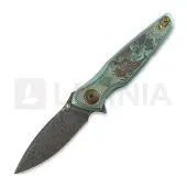 Spartan Blades Navaja Pandia Damascus, Ronin Five Rings "Fire"