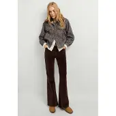 Pepe Jeans Pantalones De Cintura Alta Flare Willa Corduroy