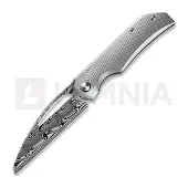 Bestech Navaja Taipan - Damasteel - Titanium, gris