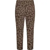 Zizzi Pantalón de pijama 'DANA' ecru / marrón