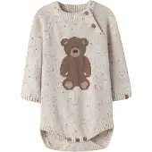 Lil´ Atelier Pijama entero/body crema / marrón