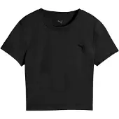 Puma Camiseta gris / negro / blanco
