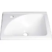 Merkloos Lavabo empotrado blanco de 40x32 cm