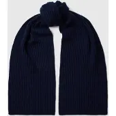 Selected Mezcla De Cachemira Bufanda Hombres Azul ONE SIZE
