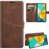 Lux-Case Funda abatible LC.IMEEKE Samsung Galaxy M32 - Café