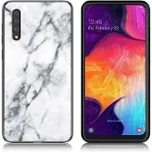 Lux-Case Funda Fantasy Marble Samsung Galaxy A50 - Blanco