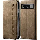 Lux-Case Funda Flip Jeans Google Pixel 7 Pro - Caqui