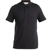 Icebreaker - Ropa de senderismo - M Merino 150 Tech Lite SS Polo Black de Lana - Talla L - Negro