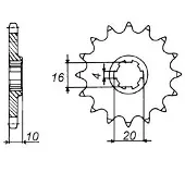 Sifam Piñón Delantero 12154cz15