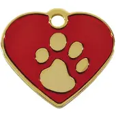 Imarc Placa Para Mascotas Heart 2.5x2 Cm