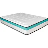 OEM Colchón viscoelástico Bio Max con gel, firme, hipoalergénico, de 90x190 cm