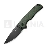 SENCUT Praktisk, Green Canvas Micarta