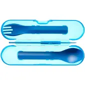 Humangear - Besteck GoBites Trio - Juego de cubiertos azul