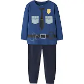 Name it Pijama 'NMMRasiq' azul / azul claro / amarillo / negro
