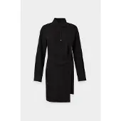 HUGO Vestido camisero 'Kateri' negro / plata