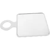 Merkloos Espejo de maquillaje mini portátil con asa