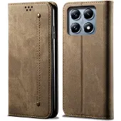 Lux-Case Funda flip para Jeans Xiaomi 14T Pro - Caqui