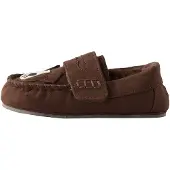 Next Zapatillas de casa marrón / negro / blanco lana