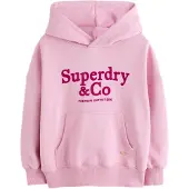 Superdry Sudadera 'Essentials' rosa / rojo