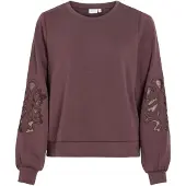 Vila Visiffa Cuello Redondo Sudadera De Manga Larga