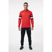 Puma Ropa deportiva 'Team Rise' rojo anaranjado / negro / blanco