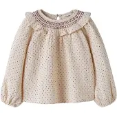 Lil´ Atelier Blusa beige / borgoña