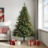 Syfax Árbol de Navidad artificial con ramas articuladas 210 cm