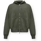 Abercrombie & Fitch Sudadera con cremallera verde oscuro