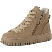 Tamaris Botines con cordones beige oscuro
