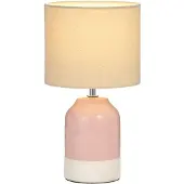 Pauleen Lámpara de mesa Sandy Glow, crema/rosa