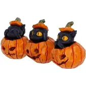 Nemesis Now Figura Whisper Wood Three Wise Pumpkin Patch