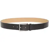 Calvin Klein Warmth Buckle Smooth Belt Black/antique Silver Talla: 120 | Cinturones Outlet | Hombre | Gris