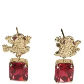 Addicted Pendientes 'Armonia' oro / rojo sangre